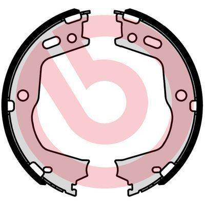 Stabdžių trinkelių komplektas, stovėjimo stabdis BREMBO S 30 541