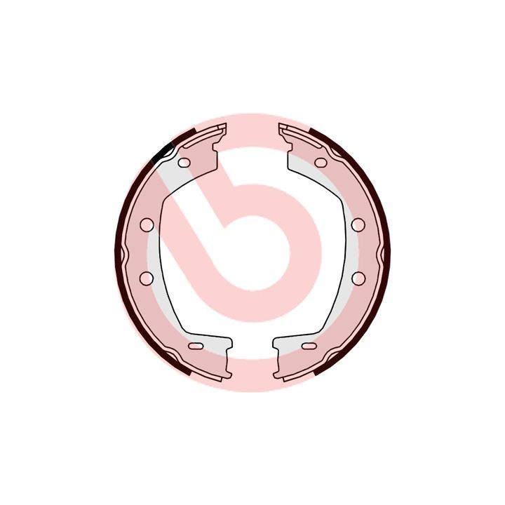 Stabdžių trinkelių komplektas, stovėjimo stabdis BREMBO S 44 508