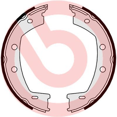 Stabdžių trinkelių komplektas, stovėjimo stabdis BREMBO S 44 508