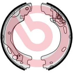 Stabdžių trinkelių komplektas, stovėjimo stabdis BREMBO S 44 509