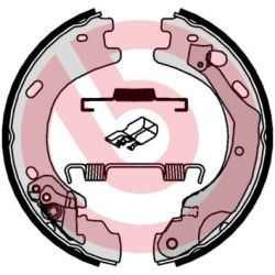 Stabdžių trinkelių komplektas, stovėjimo stabdis BREMBO S 44 510