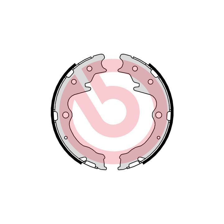 Stabdžių trinkelių komplektas, stovėjimo stabdis BREMBO S 49 526