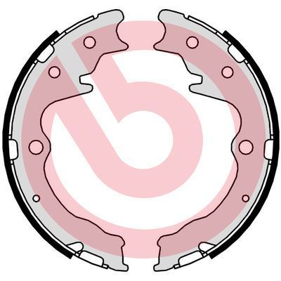 Stabdžių trinkelių komplektas, stovėjimo stabdis BREMBO S 49 526