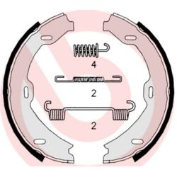 Stabdžių trinkelių komplektas, stovėjimo stabdis BREMBO S 50 518