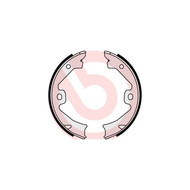 Stabdžių trinkelių komplektas, stovėjimo stabdis BREMBO S 52 509