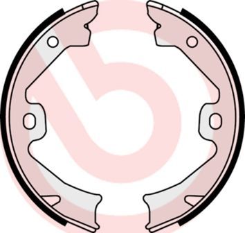 Stabdžių trinkelių komplektas, stovėjimo stabdis BREMBO S 52 509