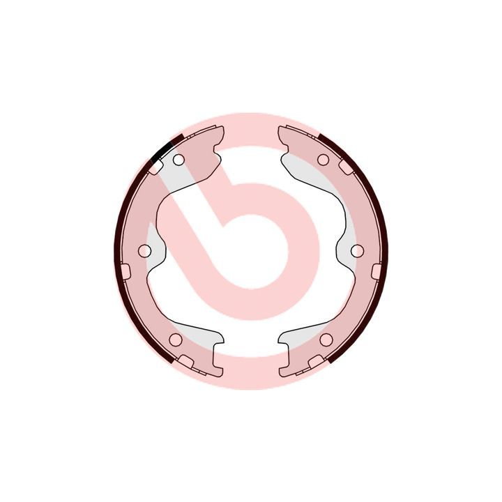 Stabdžių trinkelių komplektas, stovėjimo stabdis BREMBO S 56 544