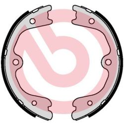 Stabdžių trinkelių komplektas, stovėjimo stabdis BREMBO S 56 552