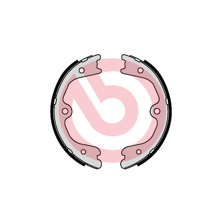 Stabdžių trinkelių komplektas, stovėjimo stabdis BREMBO S 56 552