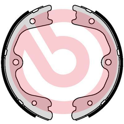 Stabdžių trinkelių komplektas, stovėjimo stabdis BREMBO S 56 552