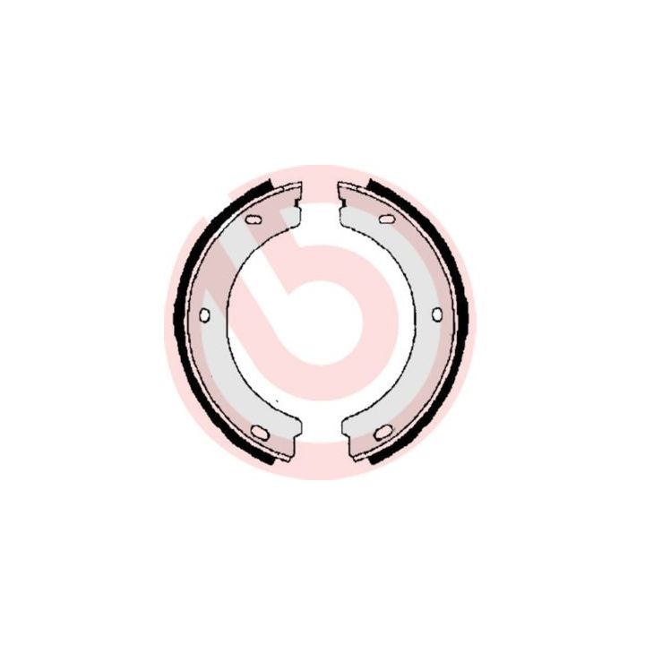 Stabdžių trinkelių komplektas, stovėjimo stabdis BREMBO S 61 518