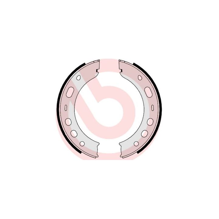 Stabdžių trinkelių komplektas, stovėjimo stabdis BREMBO S 65 503