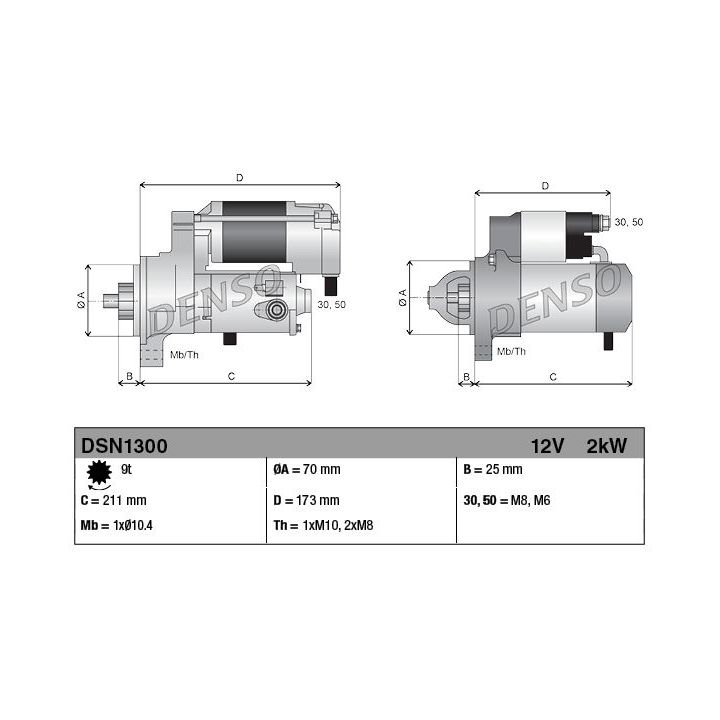 Starteris DENSO DSN1300