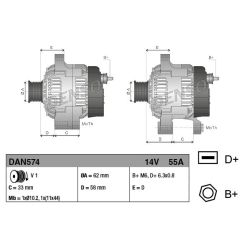 Kintamosios srovės generatorius DENSO DAN574