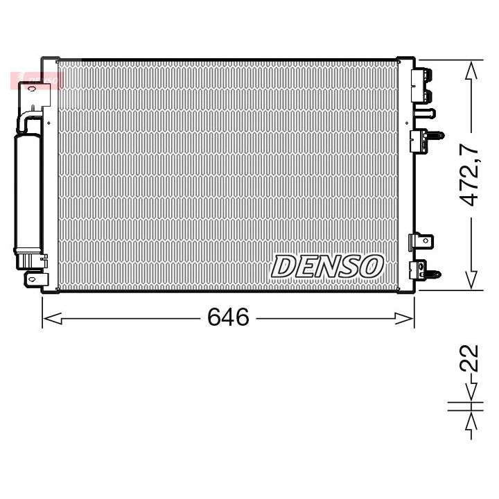 Kondensatorius, oro kondicionierius DENSO DCN13022