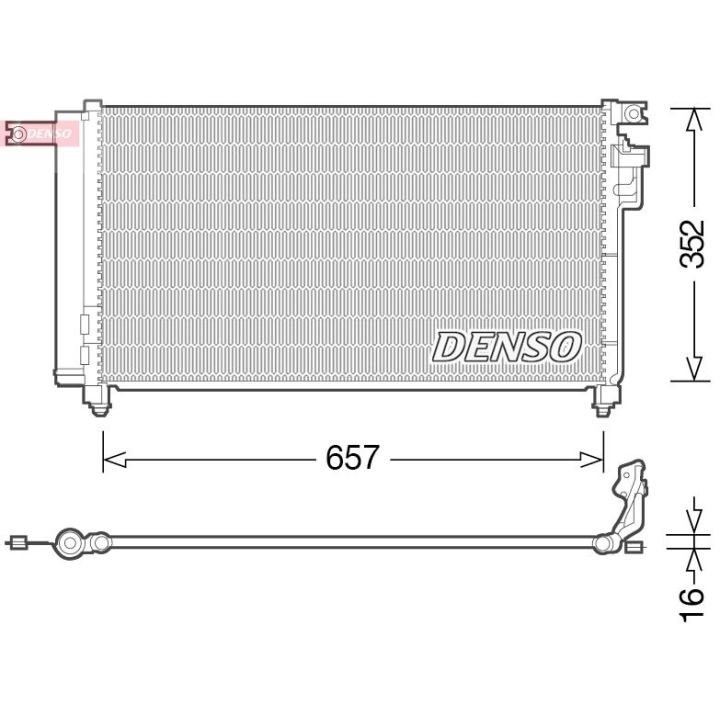 Kondensatorius, oro kondicionierius DENSO DCN43001