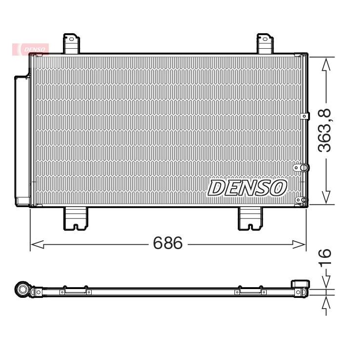 Kondensatorius, oro kondicionierius DENSO DCN51016