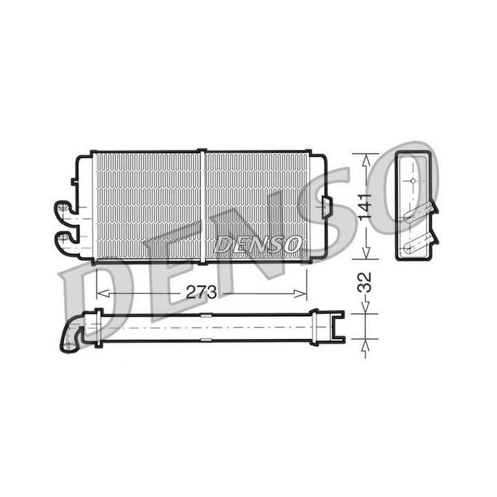 šilumokaitis, salono šildymas DENSO DRR02001