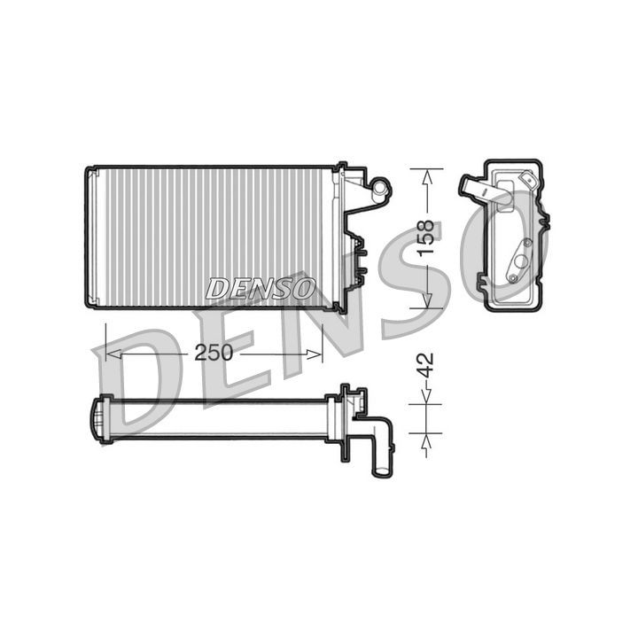 šilumokaitis, salono šildymas DENSO DRR09010
