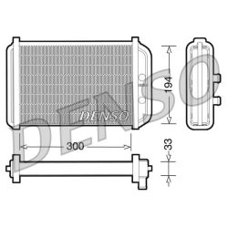 šilumokaitis, salono šildymas DENSO DRR09033