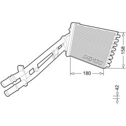 šilumokaitis, salono šildymas DENSO DRR09043