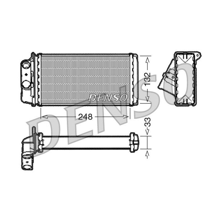 šilumokaitis, salono šildymas DENSO DRR09050
