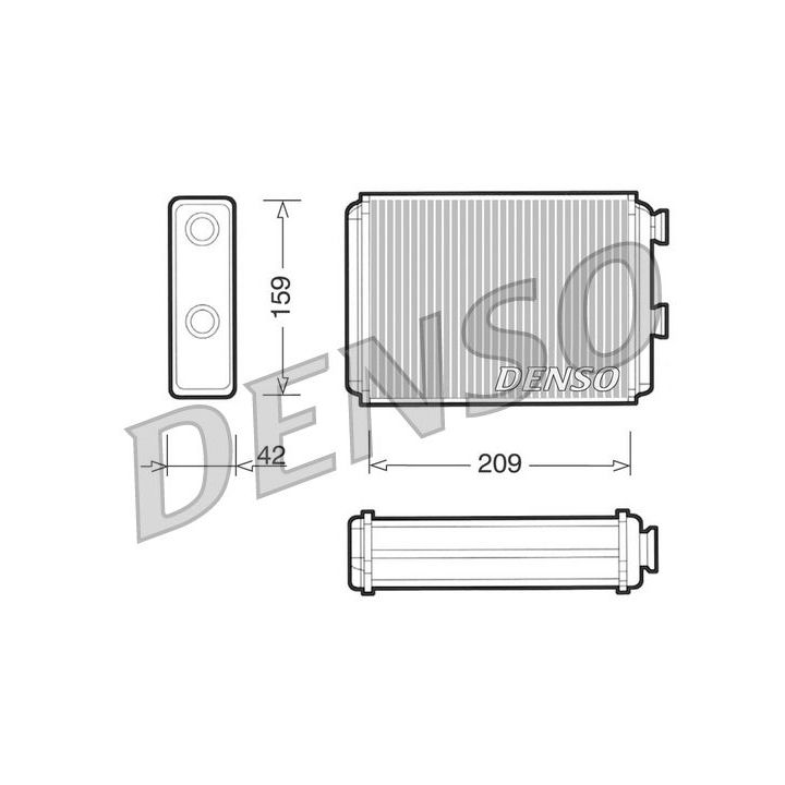 šilumokaitis, salono šildymas DENSO DRR09071