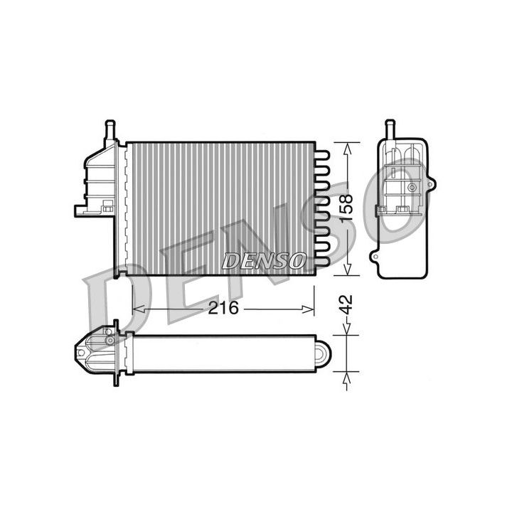šilumokaitis, salono šildymas DENSO DRR09080