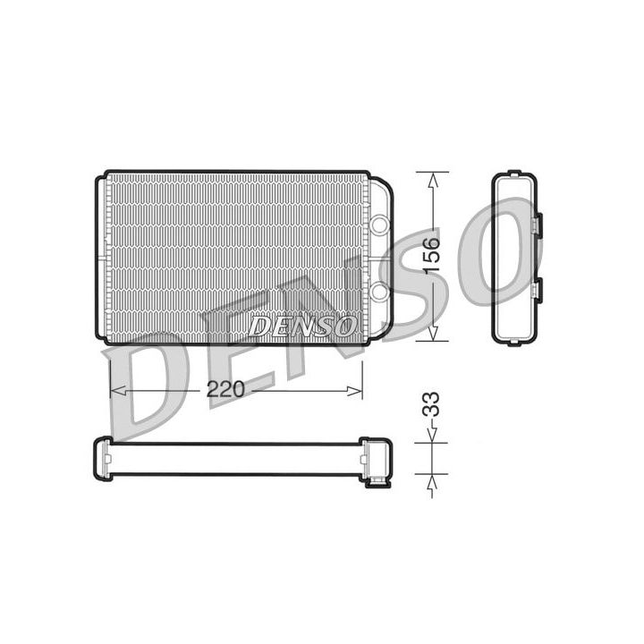 šilumokaitis, salono šildymas DENSO DRR09090