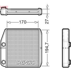 šilumokaitis, salono šildymas DENSO DRR09101