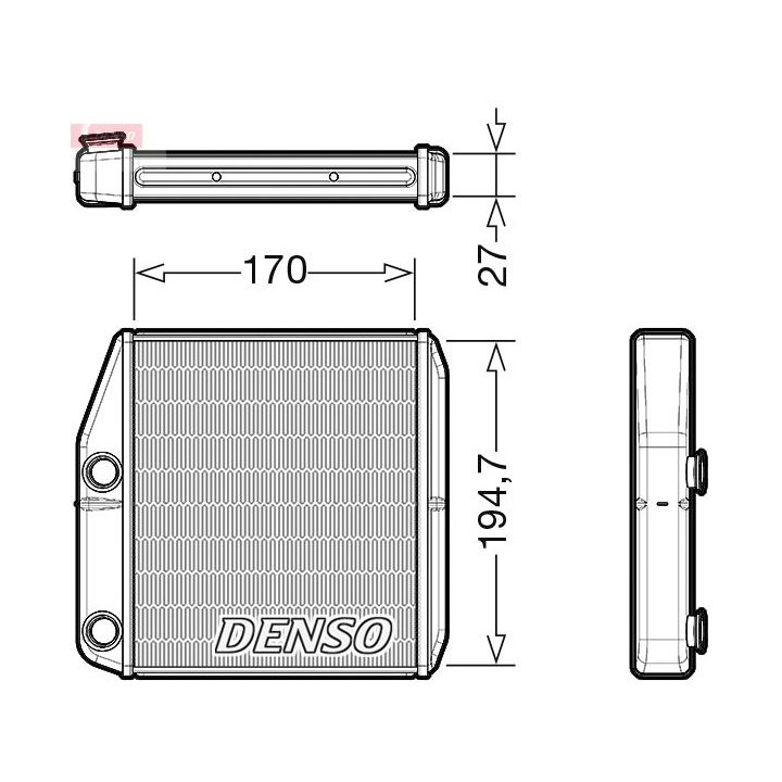 šilumokaitis, salono šildymas DENSO DRR09101