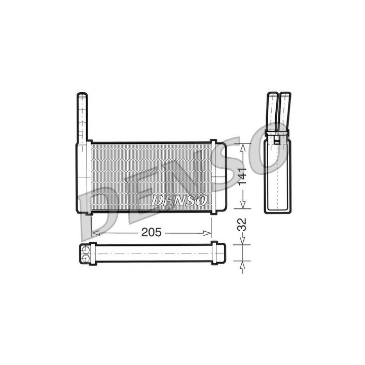 šilumokaitis, salono šildymas DENSO DRR10010