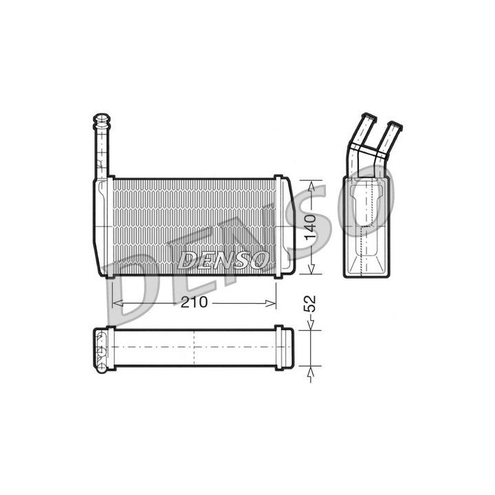 šilumokaitis, salono šildymas DENSO DRR10011