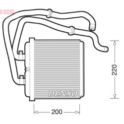 šilumokaitis, salono šildymas DENSO DRR12003