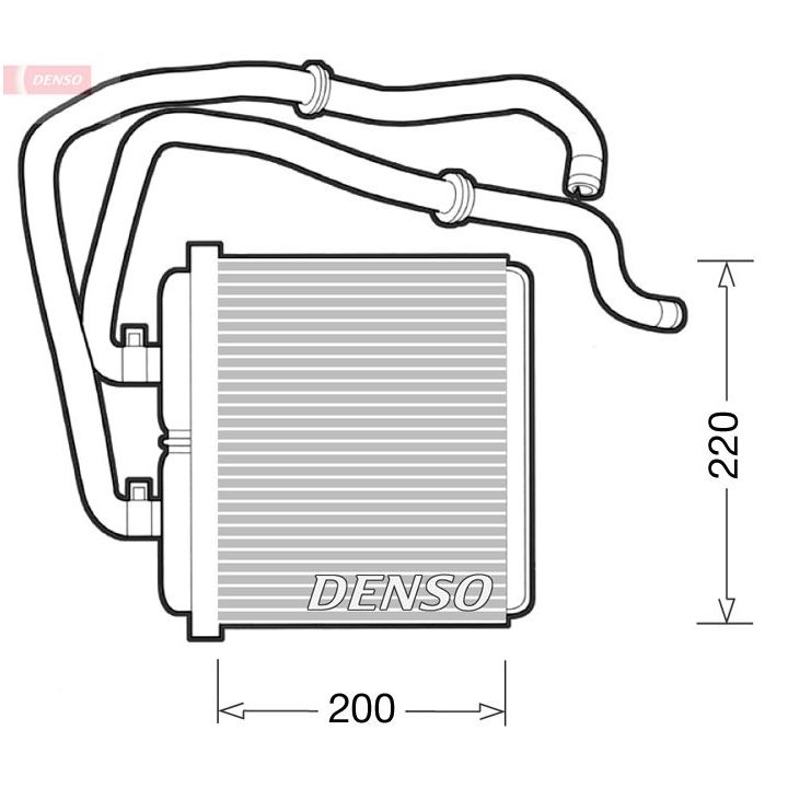 šilumokaitis, salono šildymas DENSO DRR12003