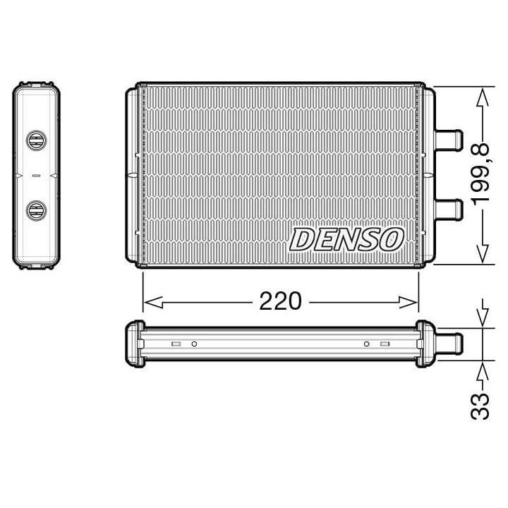 šilumokaitis, salono šildymas DENSO DRR12016