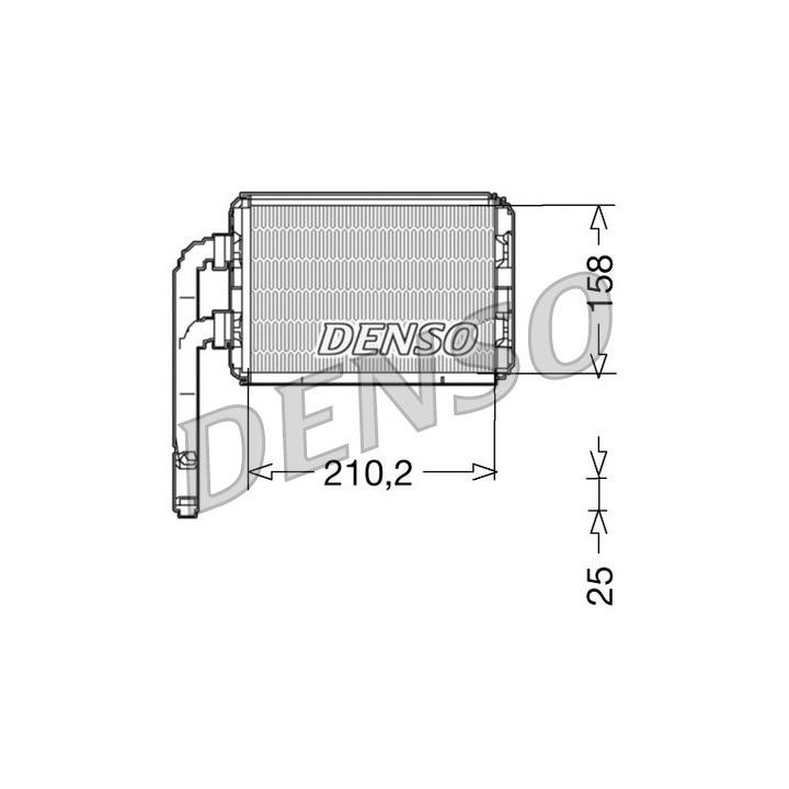 šilumokaitis, salono šildymas DENSO DRR23016