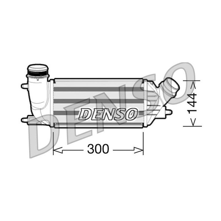 Tarpinis suslėgto oro aušintuvas, kompresorius DENSO DIT07001