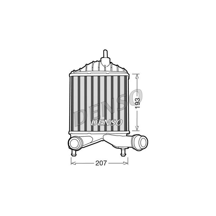 Tarpinis suslėgto oro aušintuvas, kompresorius DENSO DIT09101