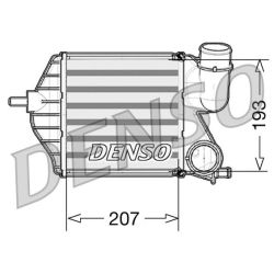 Tarpinis suslėgto oro aušintuvas, kompresorius DENSO DIT09102