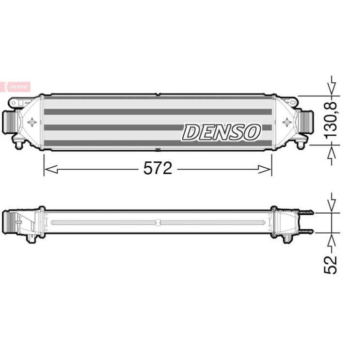 Tarpinis suslėgto oro aušintuvas, kompresorius DENSO DIT09103