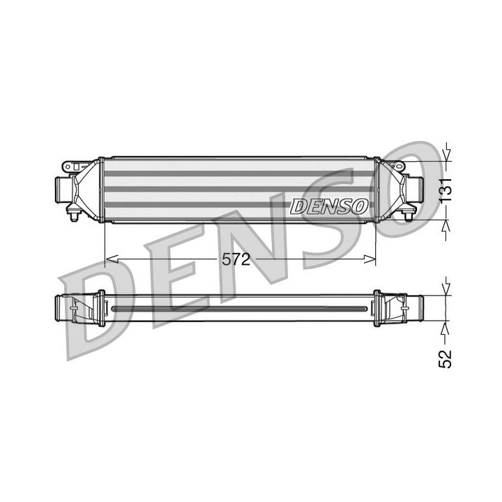 Tarpinis suslėgto oro aušintuvas, kompresorius DENSO DIT09107