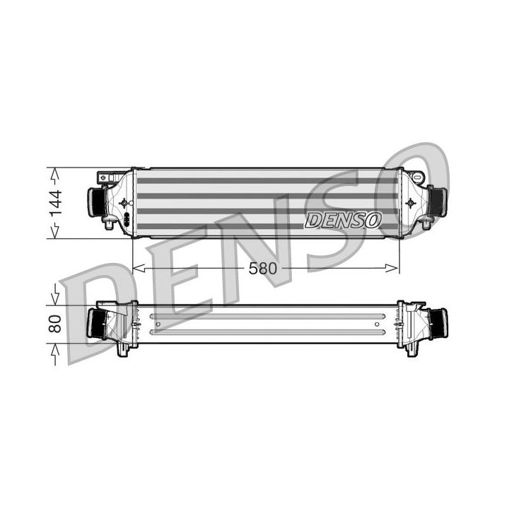 Tarpinis suslėgto oro aušintuvas, kompresorius DENSO DIT09108