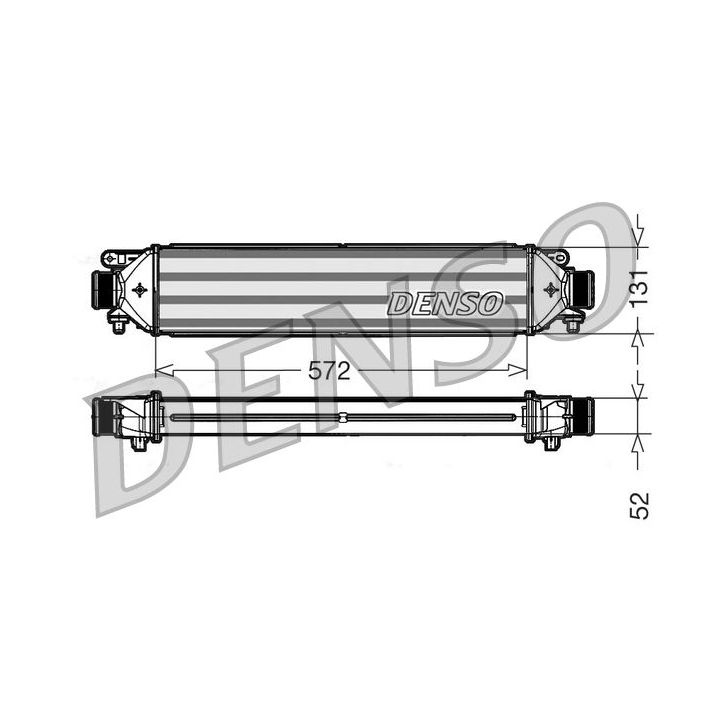 Tarpinis suslėgto oro aušintuvas, kompresorius DENSO DIT09109