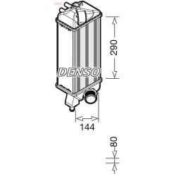 Tarpinis suslėgto oro aušintuvas, kompresorius DENSO DIT09116