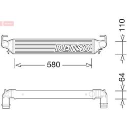 Tarpinis suslėgto oro aušintuvas, kompresorius DENSO DIT09118