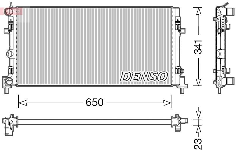 Radiatorius, variklio aušinimas DENSO DRM02015