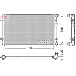 Radiatorius, variklio aušinimas DENSO DRM02025