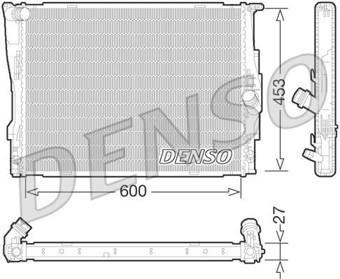 Radiatorius, variklio aušinimas DENSO DRM05073