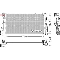 Radiatorius, variklio aušinimas DENSO DRM05118